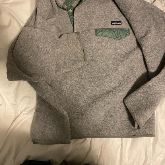 Vintage 1990s deep pile synchilla heavyweight Patagonia fleece snap t - Picture 2 of 11